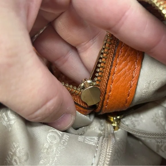Michael Kors Fulton Shoulder Bag in Burnt Orange! Preowned!! - Picture 10 of 13